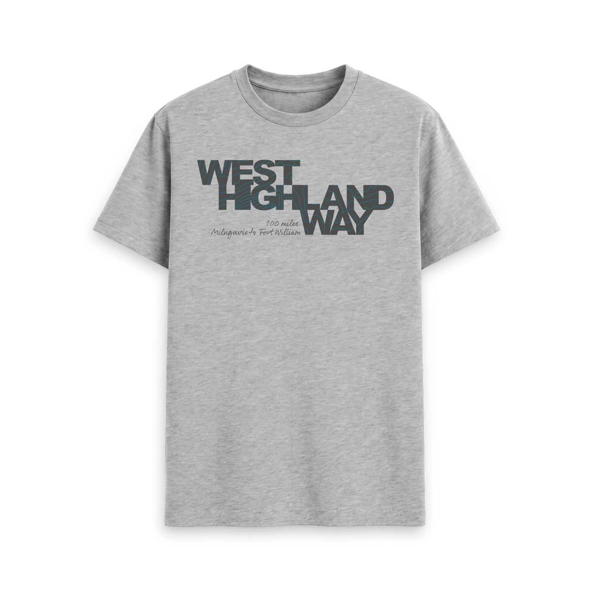 Athletic Grey Printed T-shirt Front