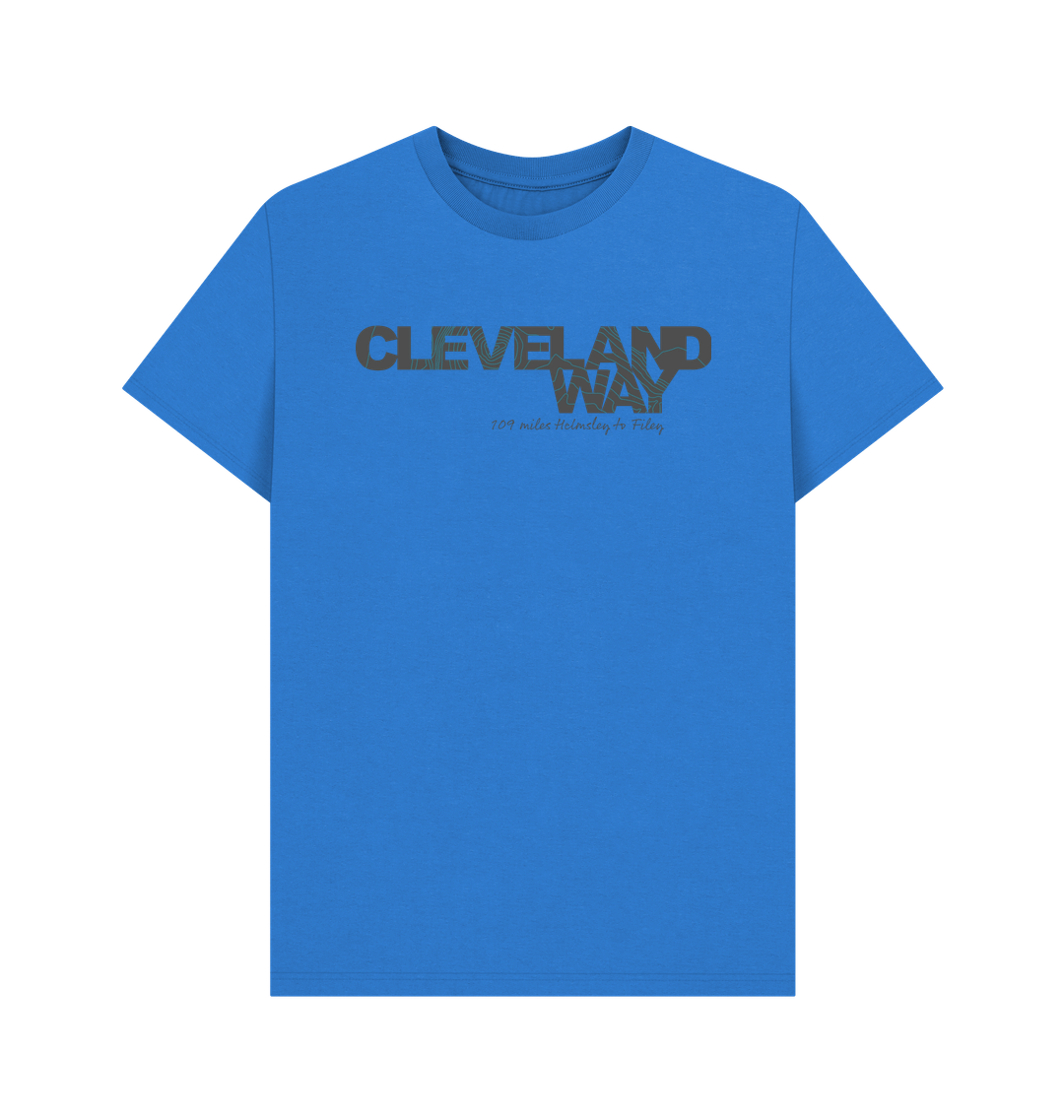 Bright Blue Printed T-shirt Front