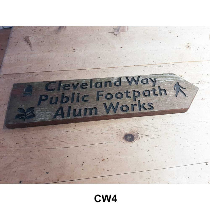 Cleveland Way National Trail original sign CW4