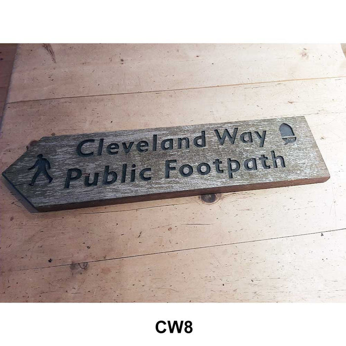 Cleveland Way National Trail original sign CW8