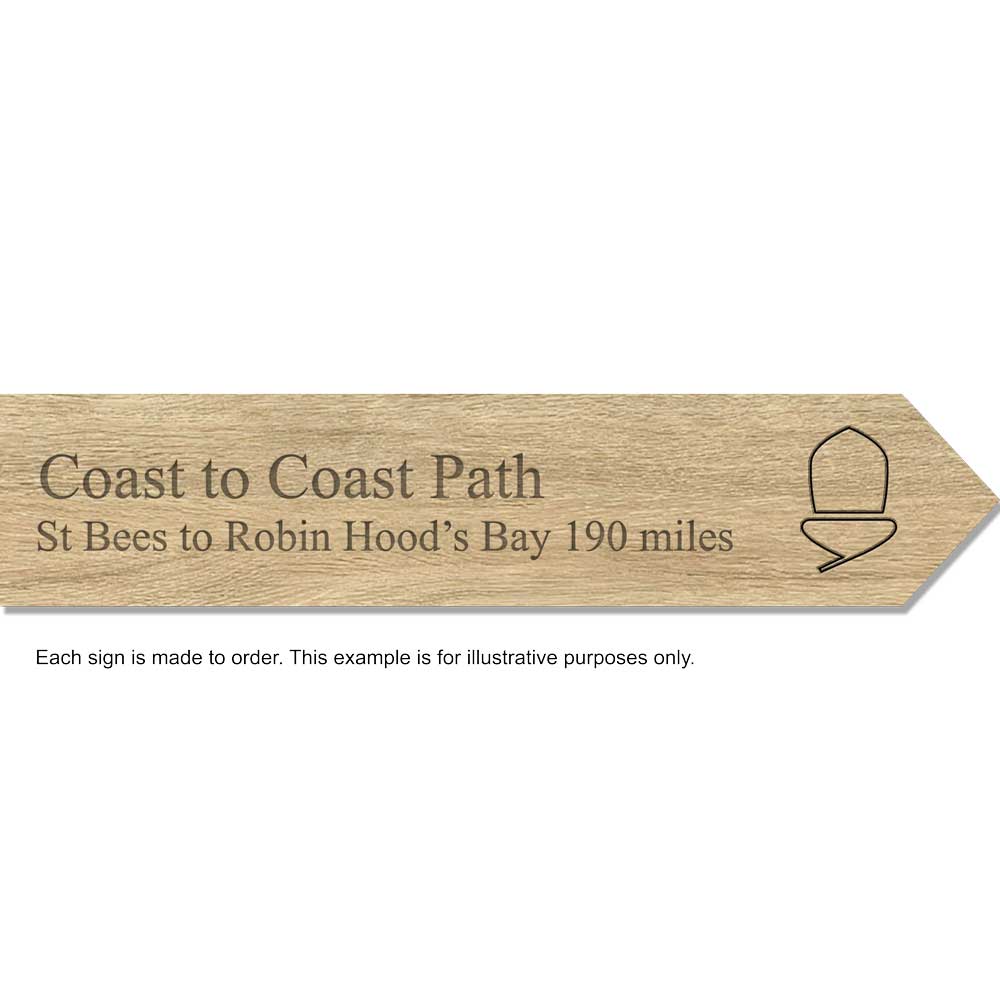 Coast to Coast Path National Trail souvenir sign