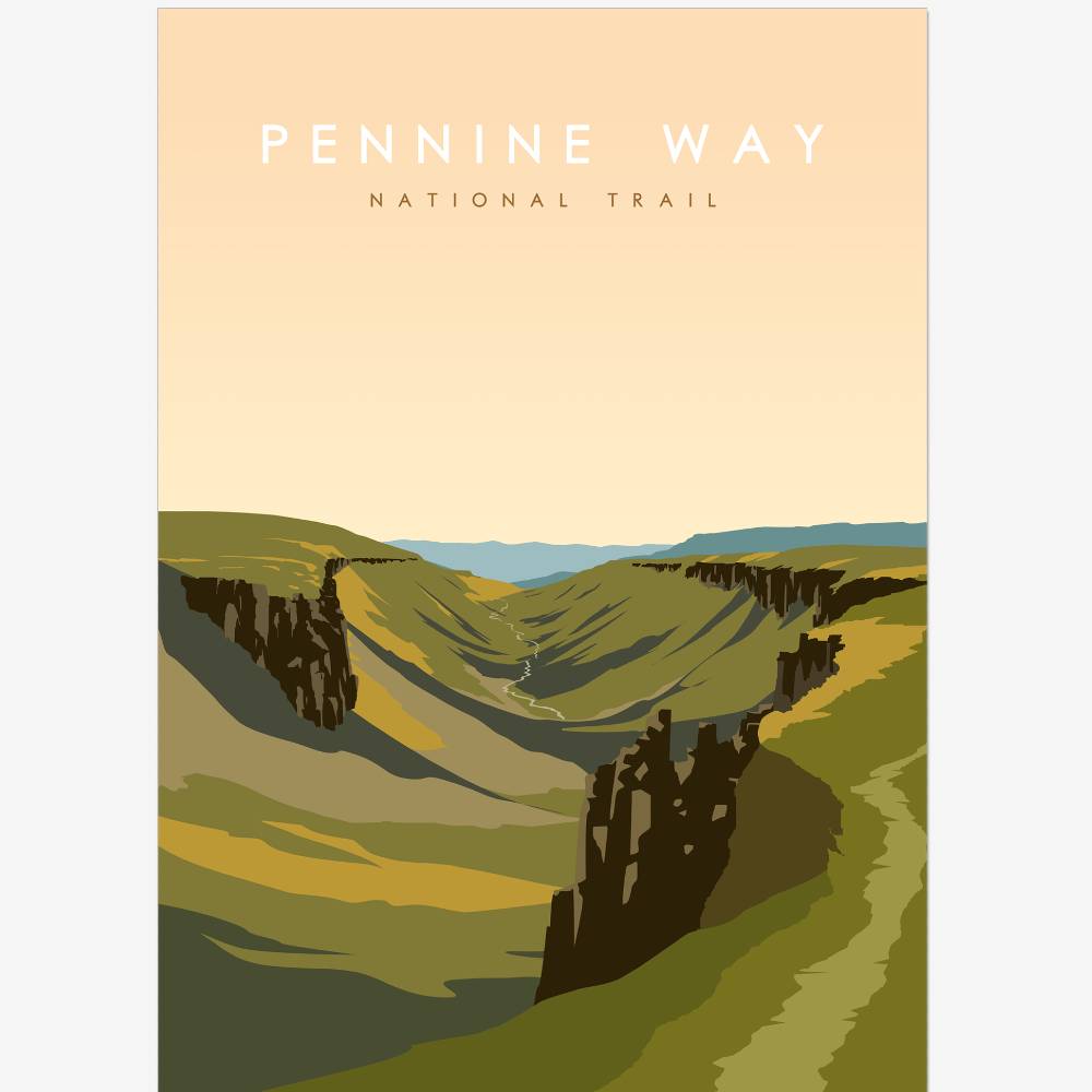 Pennine Way poster - The Trails Shop