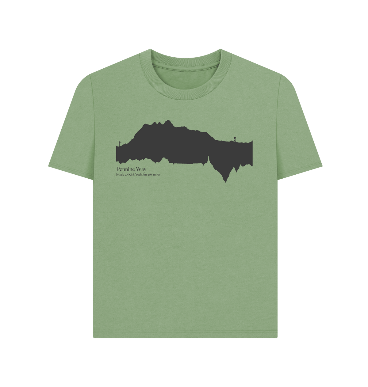 Sage Printed T-shirt Front