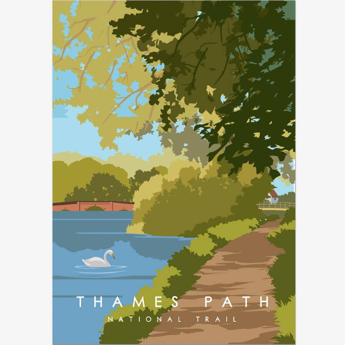Thames Path poster - The Trails Shop