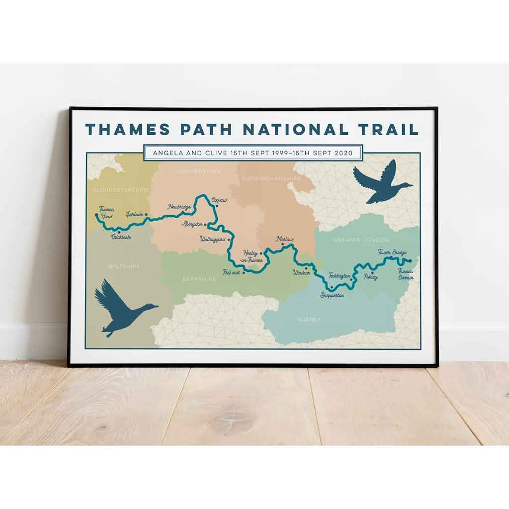 Thames Path Art Print