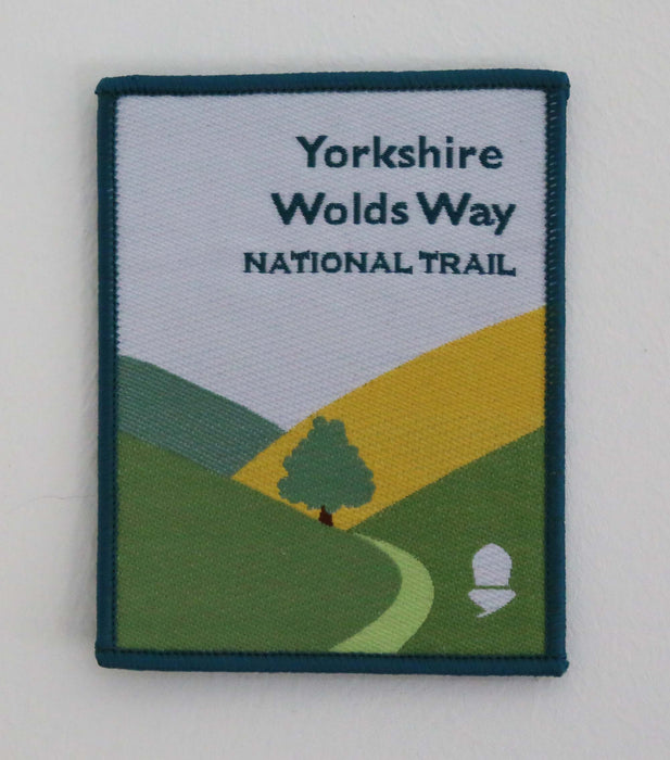 Yorkshire Wolds Way woven sew-on badge