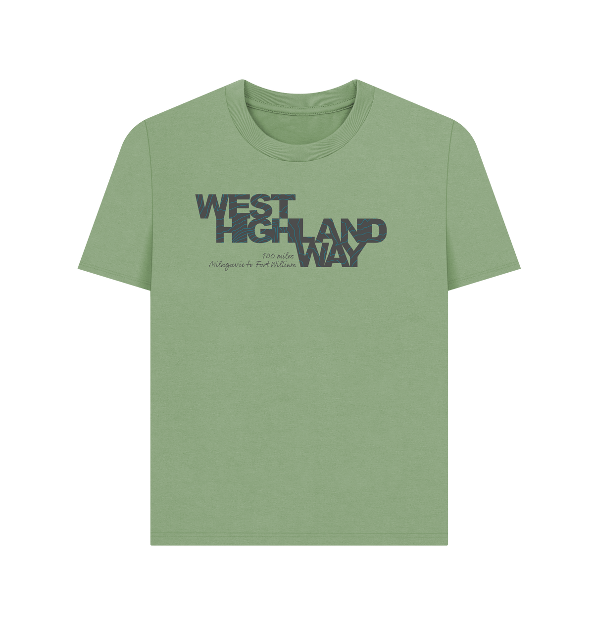 Sage Printed T-shirt Front