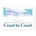 Coast to Coast map print-The Trails Shop