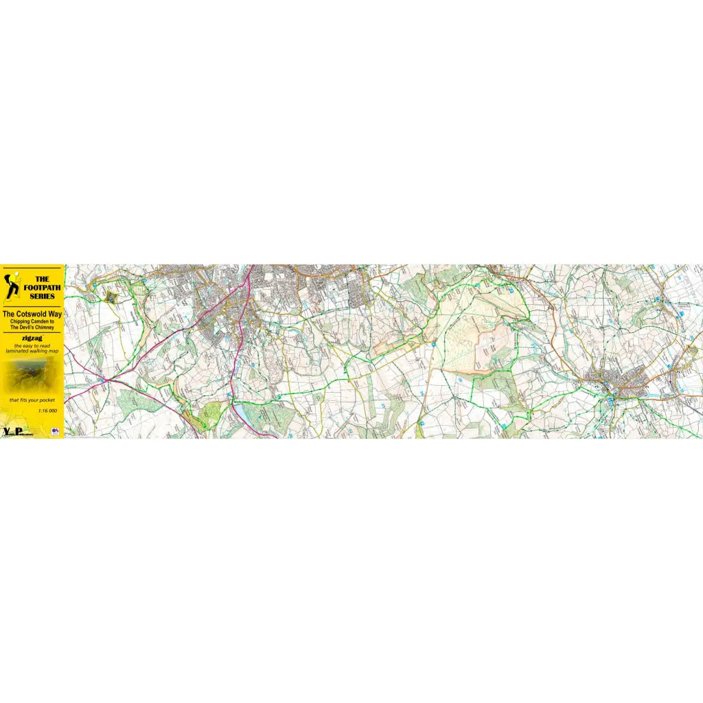 Cotswold Way Zigzag map - Chipping Campden to The Devil's Chimney-The Trails Shop