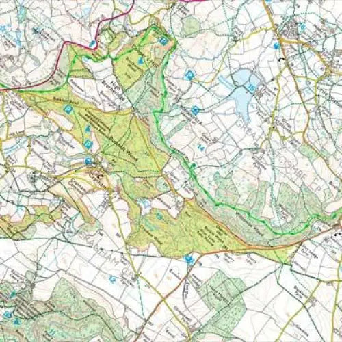 Cotswold Way Zigzag map - Dursley to Bath-The Trails Shop