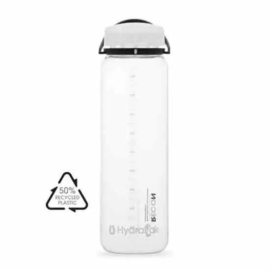 HydraPak Recon 1L bottle-Black/White-The Trails Shop