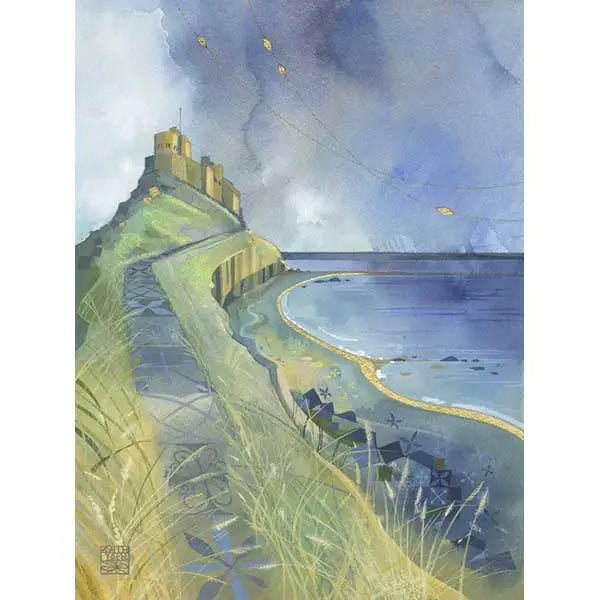 Kate Lycett greeting cards - Lindesfarne Castle - Greeting &
