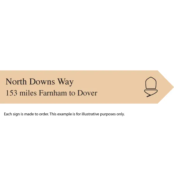 National Trail souvenir signs-North Downs Way-The Trails Shop