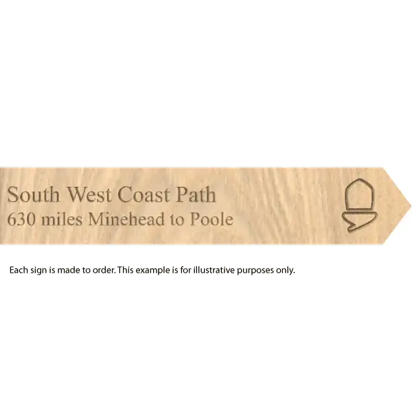 National Trail souvenir signs-South West Coast Path-The Trails Shop