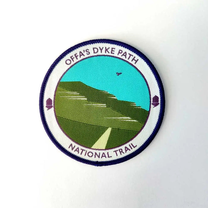 Offa's Dyke Path Woven Sew-On Badge - New - The Trails Shop