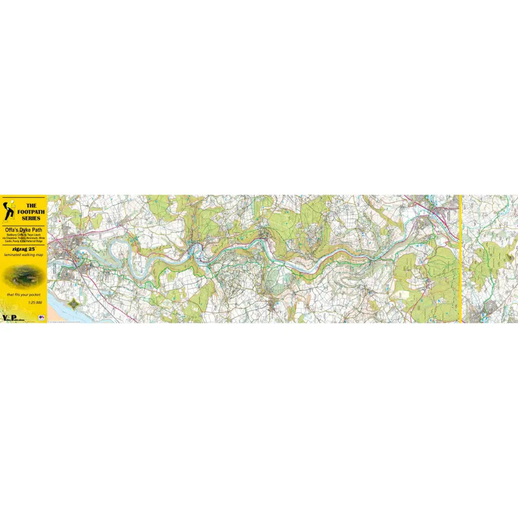 Offa's Dyke Path Zigzag map - Sedbury Cliffs to Twyn Llech-The Trails Shop