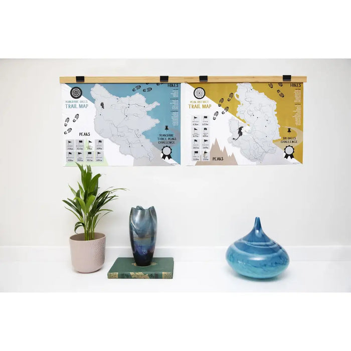 Peak District Trail Scratch Map-The Trails Shop