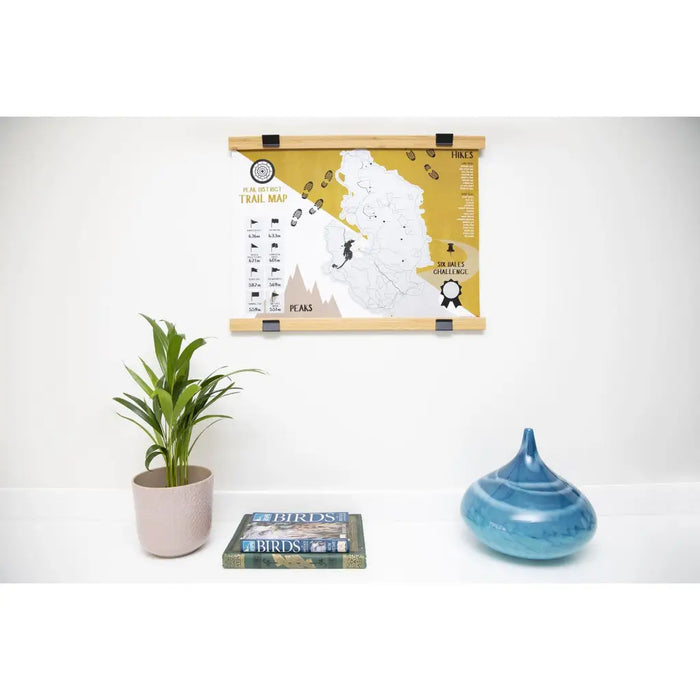 Peak District Trail Scratch Map-The Trails Shop
