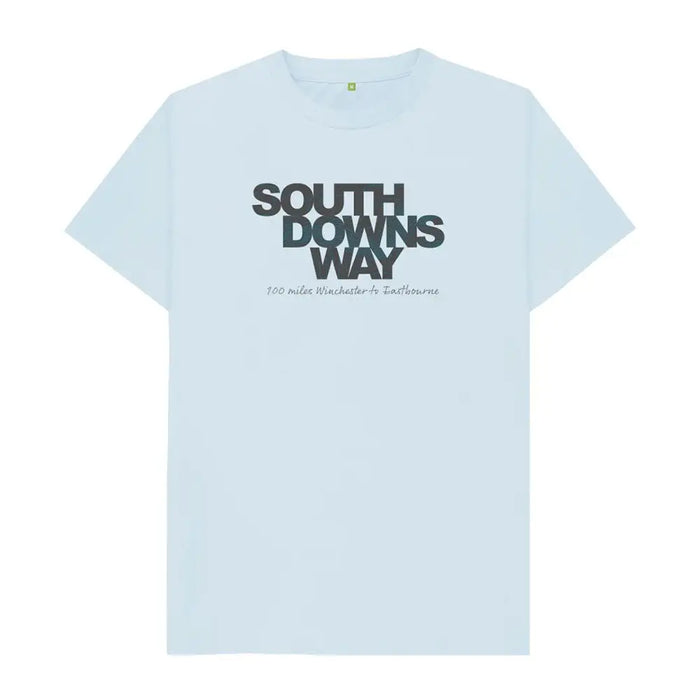 South Downs Way ’contours’ T-Shirt - Men’s Pale Blue / Men’s
