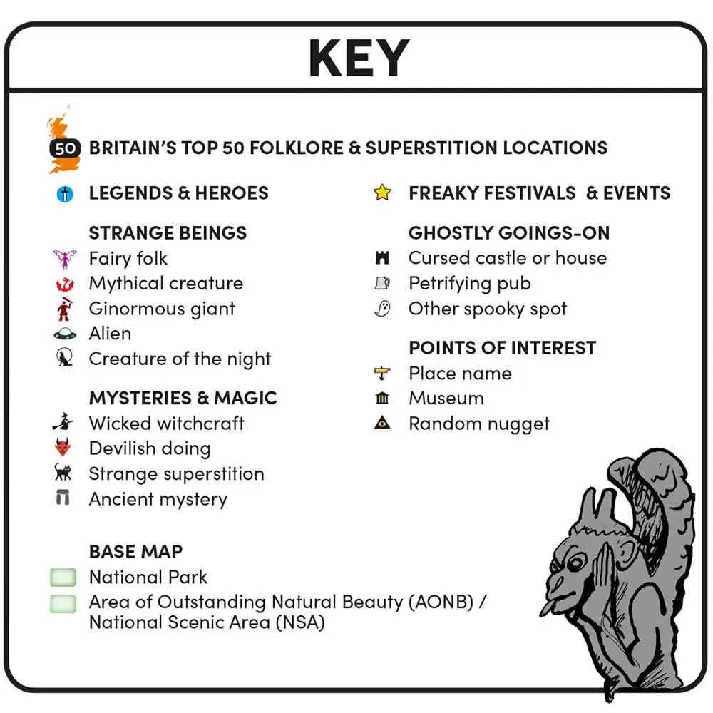 ST&G’s Craftily Conjured Great British Folklore and Superstition Map-The Trails Shop