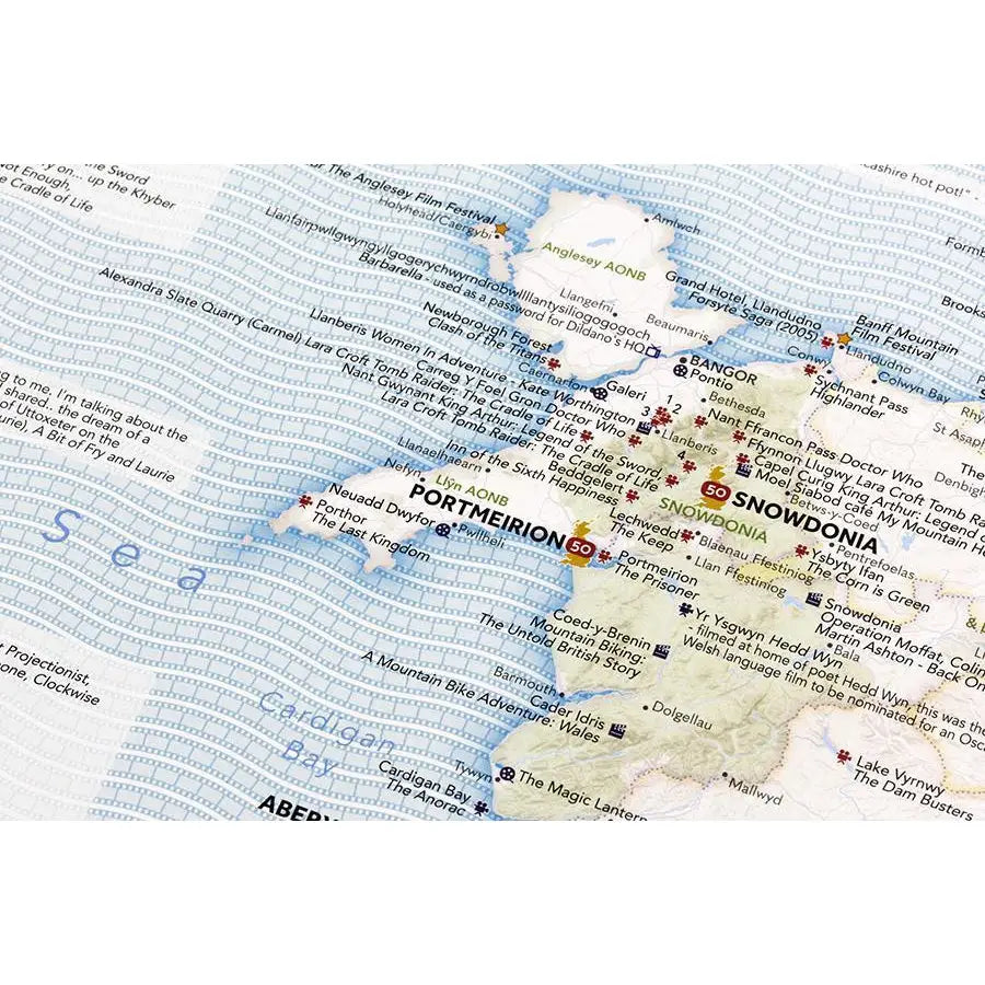 ST&G's Lavishly Produced Great British Film and TV Map-The Trails Shop