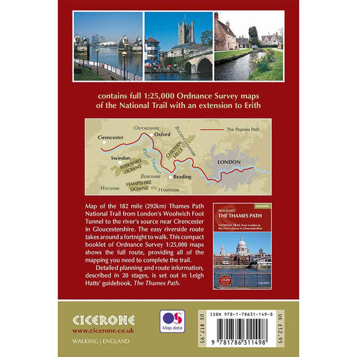 Thames Path National Trail walking map back cover