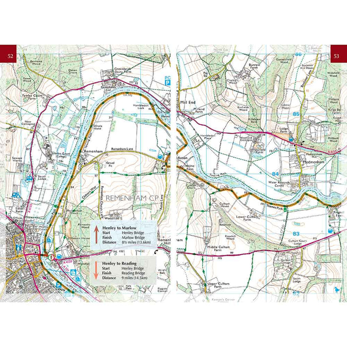Thames Path National Trail walking map ordnance survey cicerone