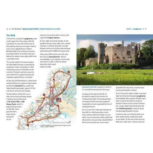 Top 10 Walks - Wales Coast Path: Carmarthen Bay & Gower-The Trails Shop