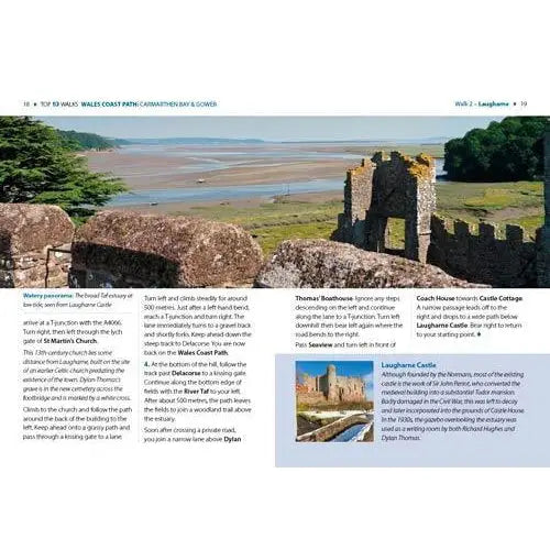 Top 10 Walks - Wales Coast Path: Carmarthen Bay & Gower-The Trails Shop