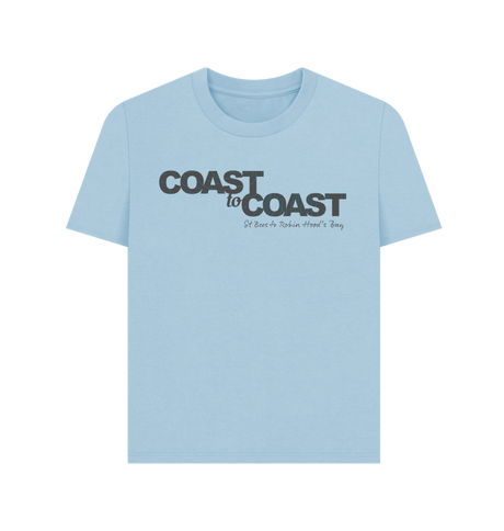 Milky Blue Printed T-shirt Front