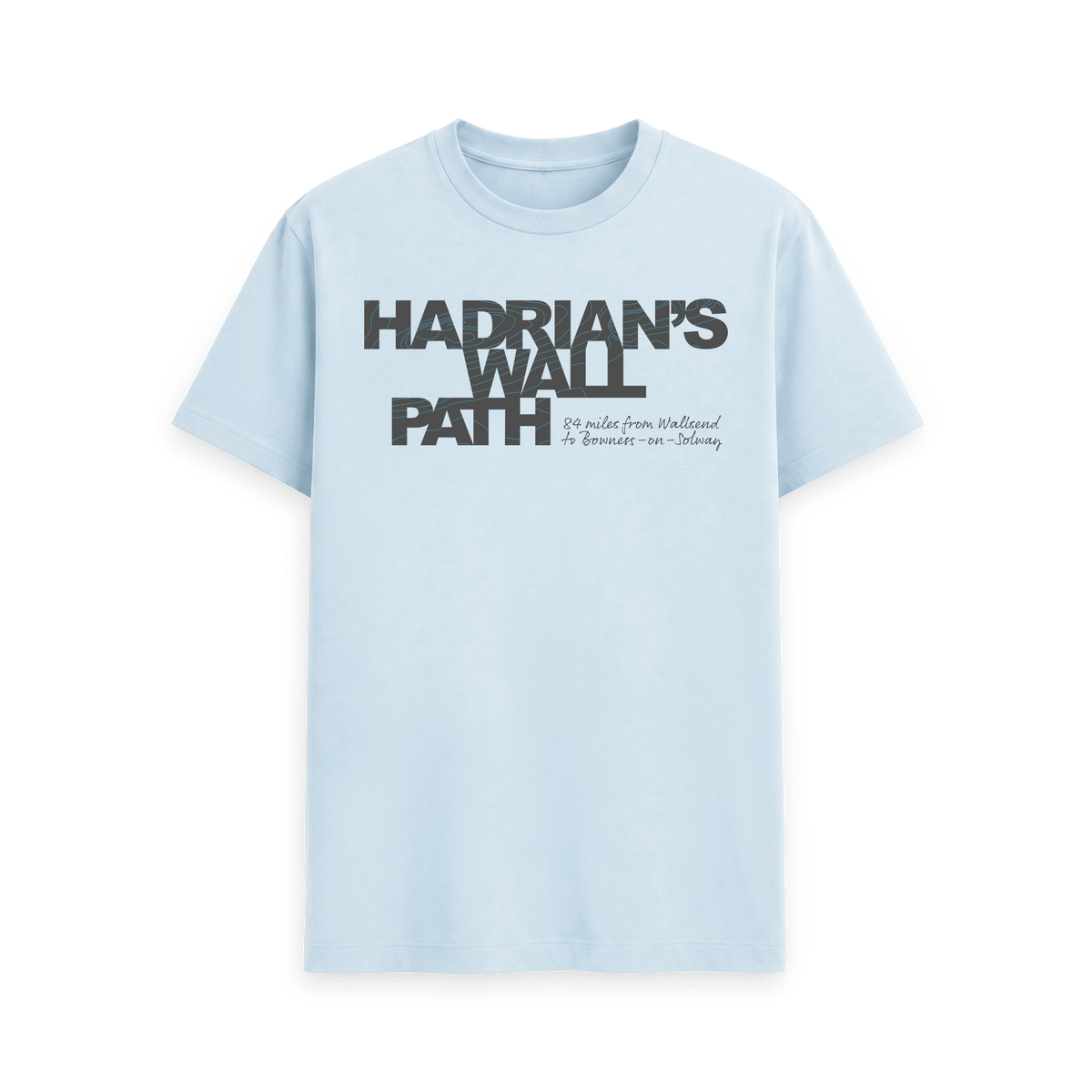Sky Blue Printed T-shirt Front