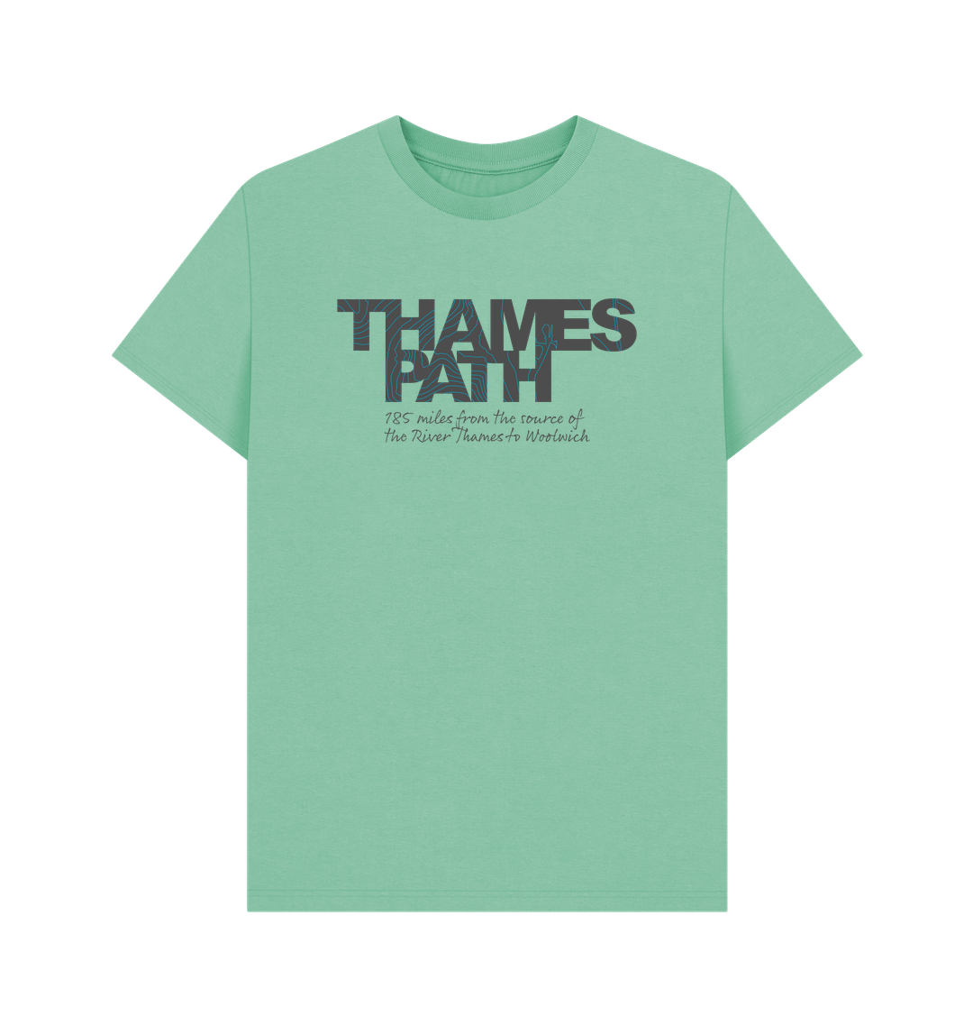 Thames Path 'contours' men's t-shirt