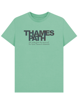 Thames Path 'contours' men's t-shirt