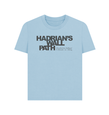 Milky Blue Printed T-shirt Front