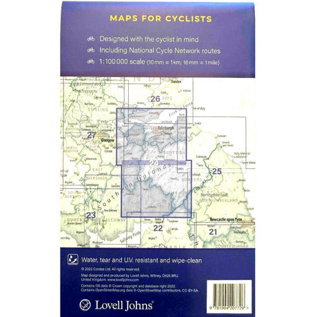 Back of map 24 showing the area covered
