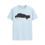 Sky Blue Printed T-shirt Front