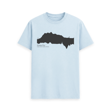 Sky Blue Printed T-shirt Front
