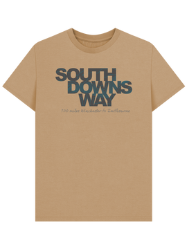 South Downs Way 'contours' men's t-shirt