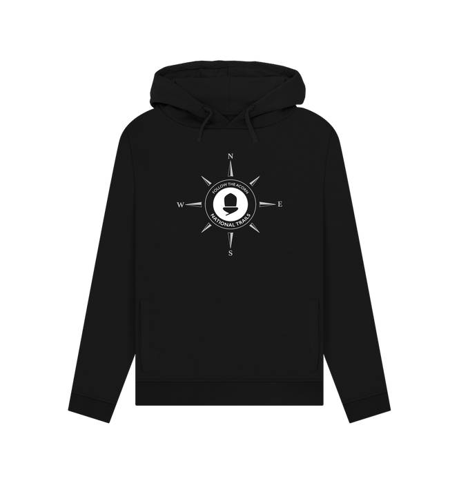 Black 'Follow the acorn' National Trail Women's Compass Hoody