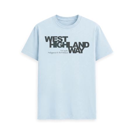 Sky Blue Printed T-shirt Front