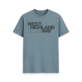 Stone Blue Printed T-shirt Front