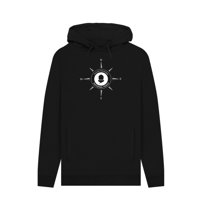 Black 'Follow the acorn' National Trail Men's Compass Hoody