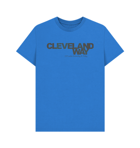 Bright Blue Printed T-shirt Front