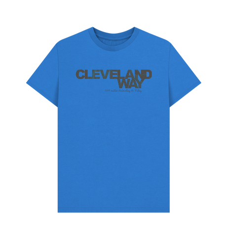 Bright Blue Printed T-shirt Front