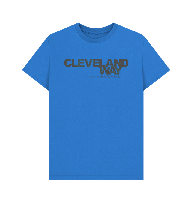 Bright Blue Printed T-shirt Front