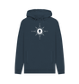 Navy Printed Hoody