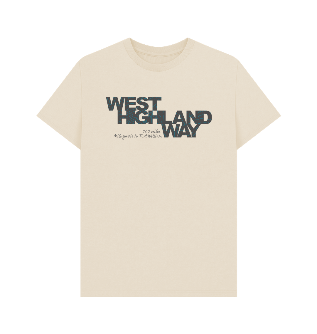 West Highland Way 'contours' men's t-shirt