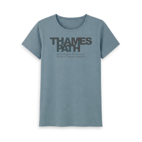 Stone Blue Printed T-shirt Front