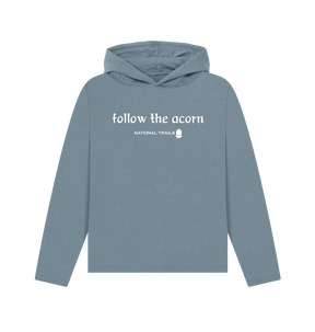 Stone Blue Printed Hoody