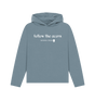 Stone Blue Printed Hoody
